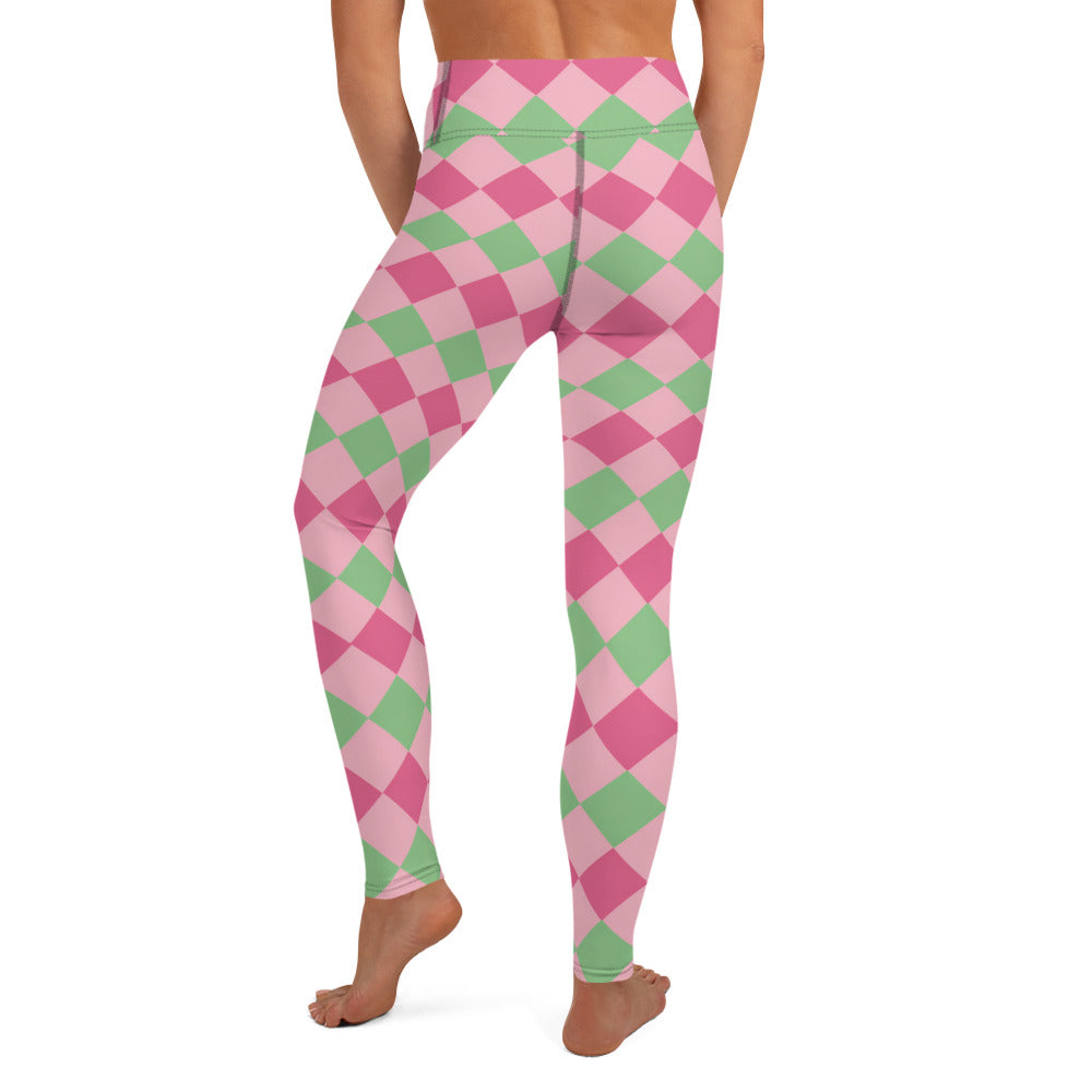Pink & Green Checkered