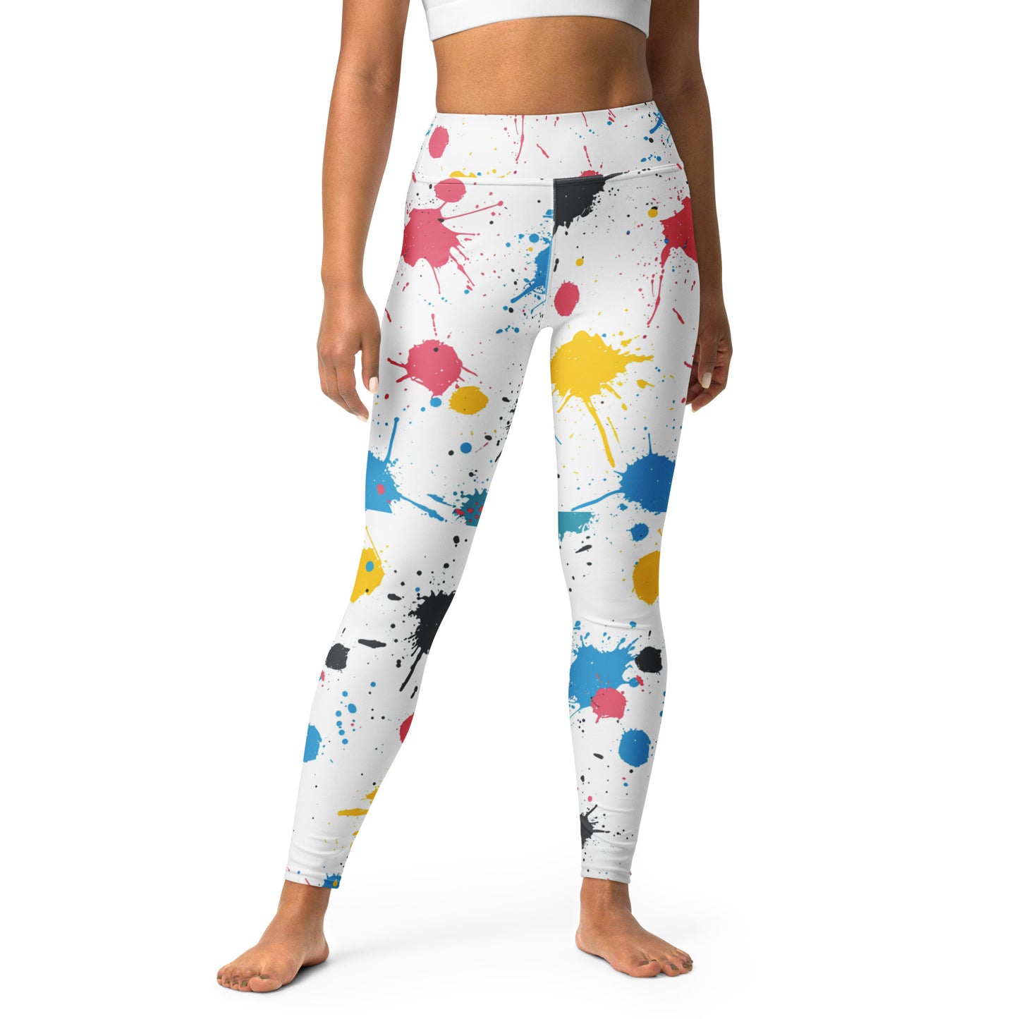 Black Artificial Intelligence Leggins A.I. Artwork