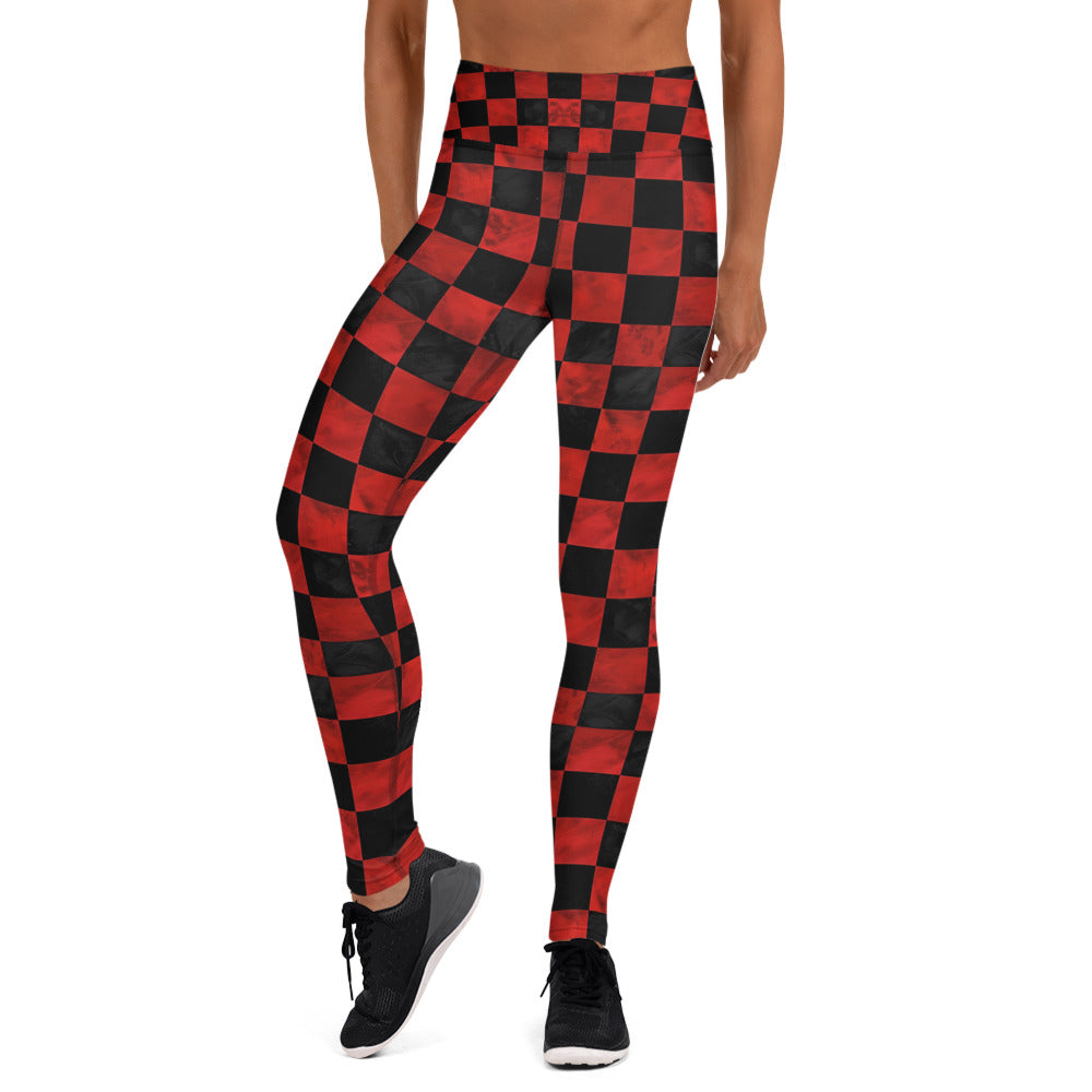 Black Artificial Intelligence Leggins A.I. Artwork