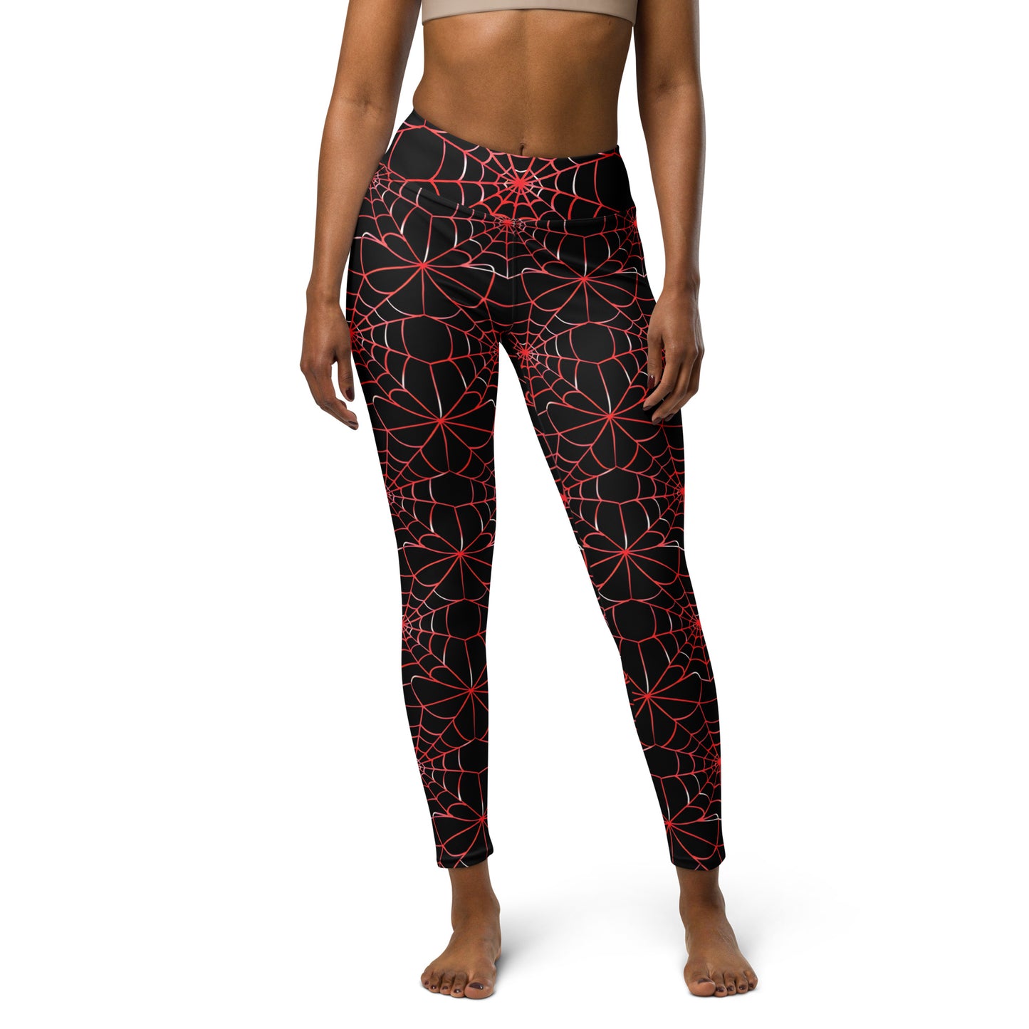 Black Artificial Intelligence Leggins A.I. Artwork