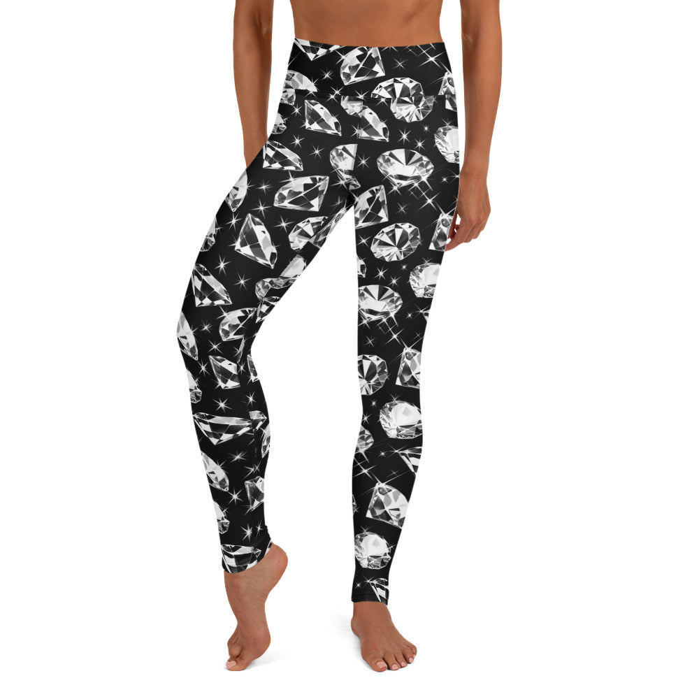 Black Artificial Intelligence Leggins A.I. Artwork