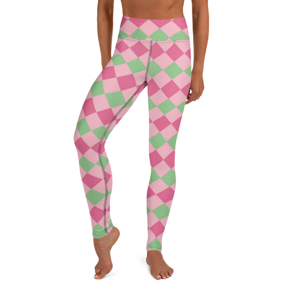 Pink & Green Checkered