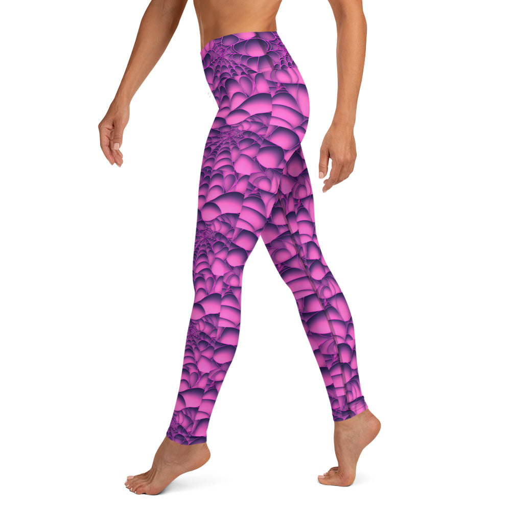 Black Artificial Intelligence Leggins A.I. Artwork side
