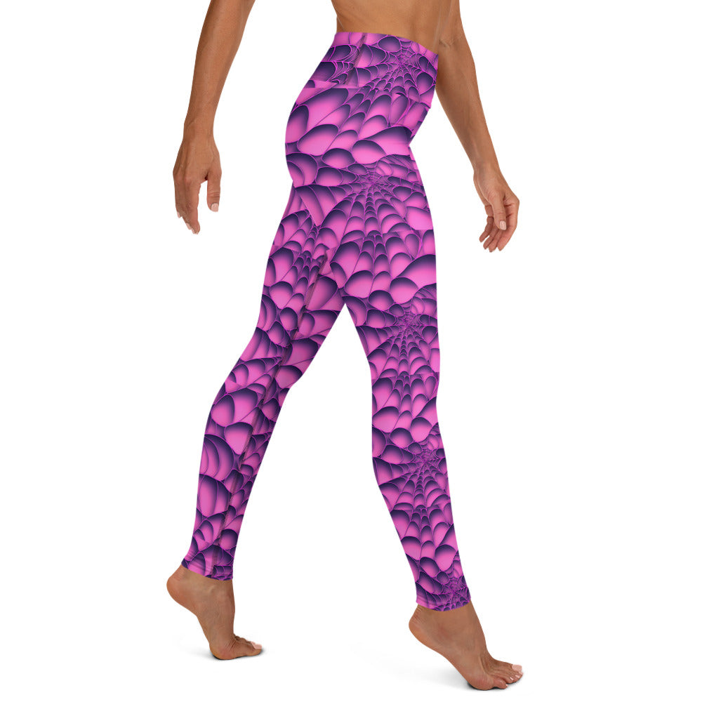 Black Artificial Intelligence Leggins A.I. Artwork other side