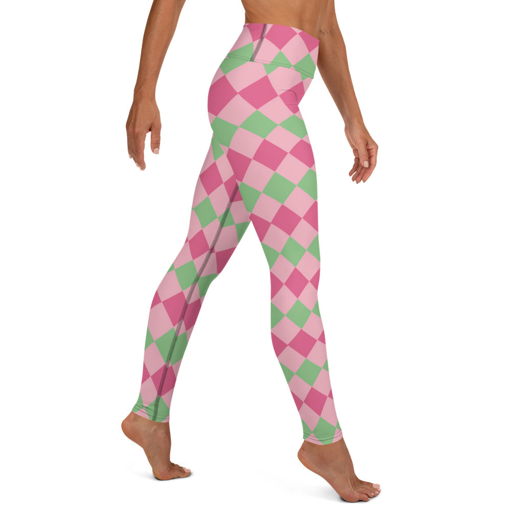 Pink & Green Checkered