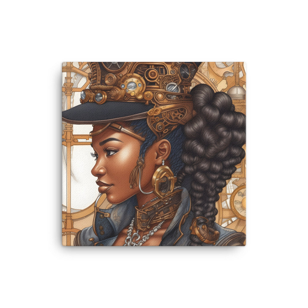 Black Artificial Intelligence Canvas Artwork