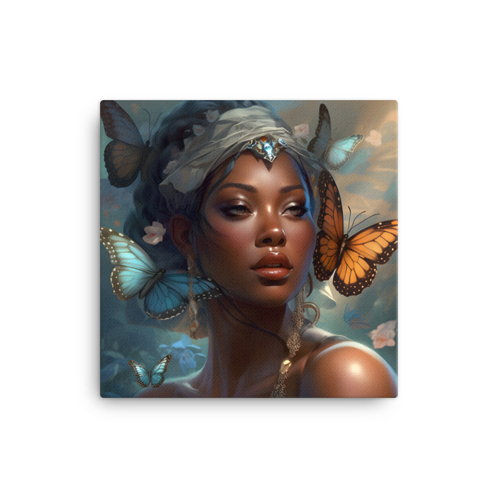 Black Artificial Intelligence Canvas Artwork