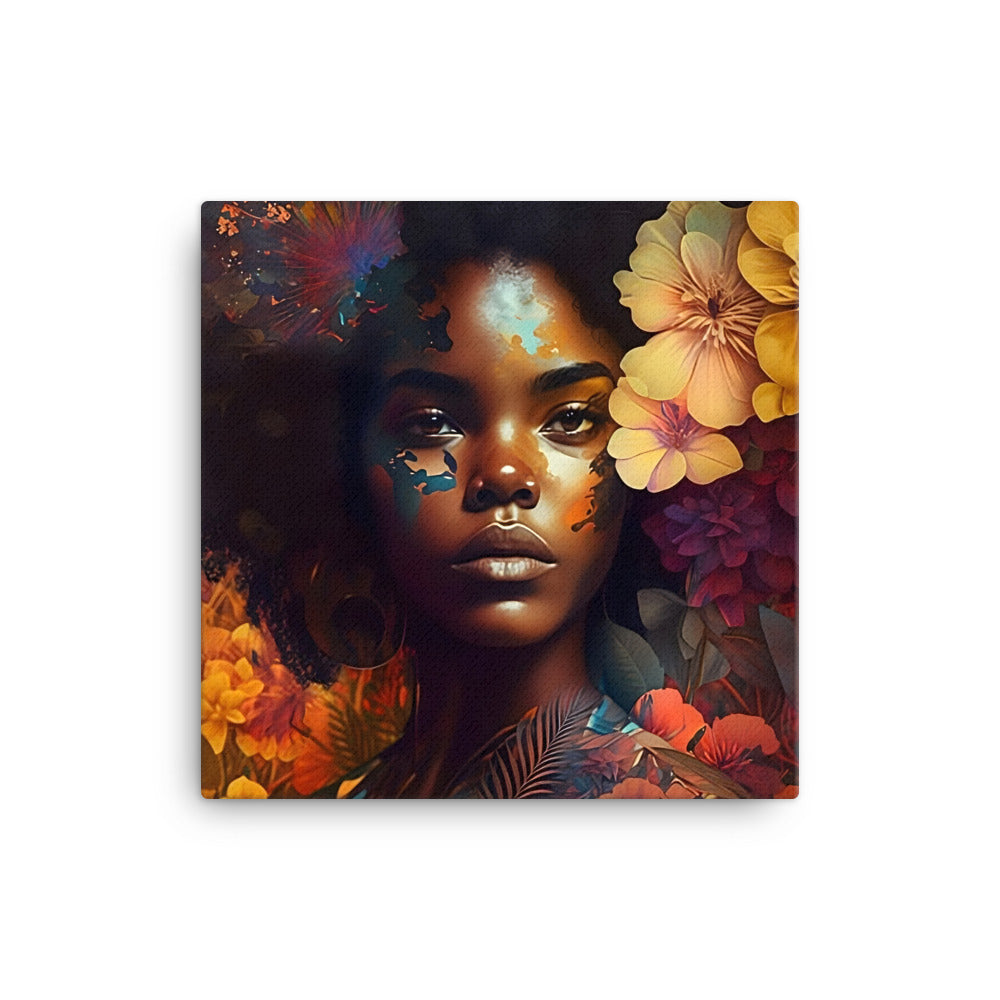 Black Artificial Intelligence Canvas Artwork