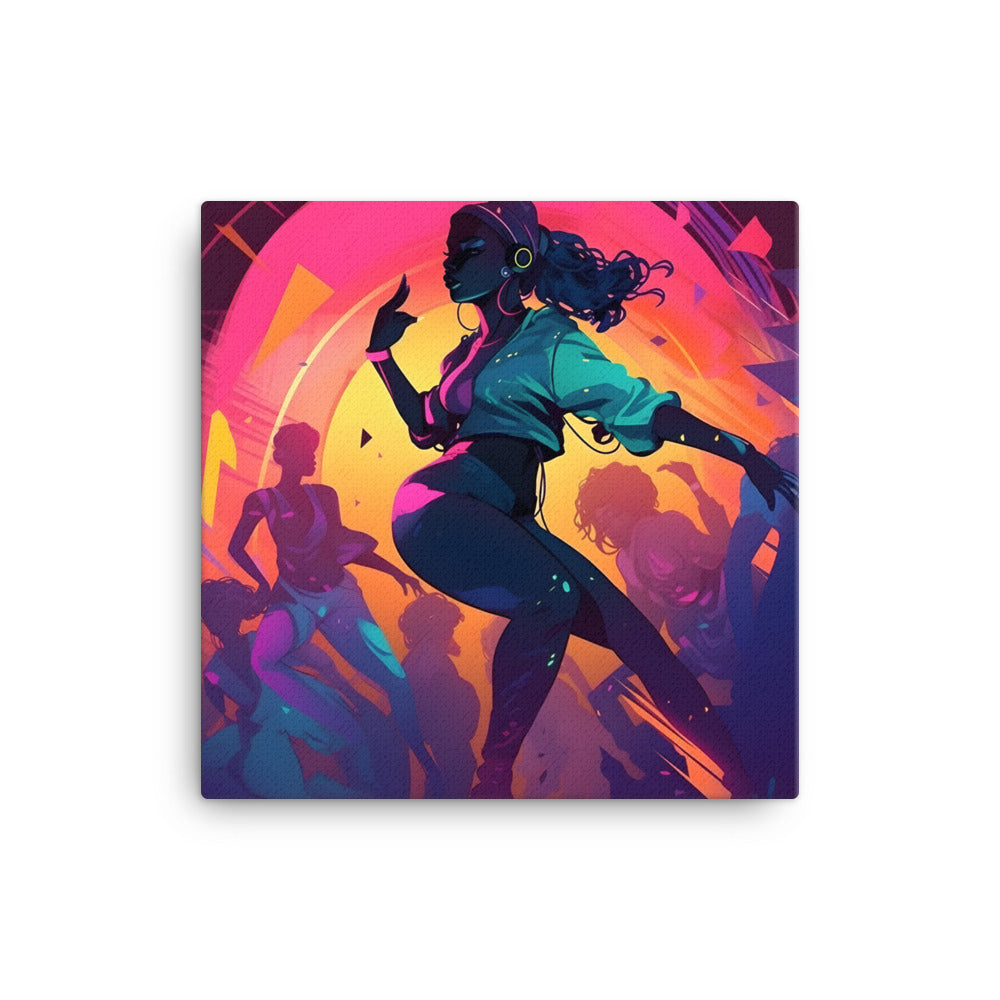 Black Artificial Intelligence Canvas Artwork