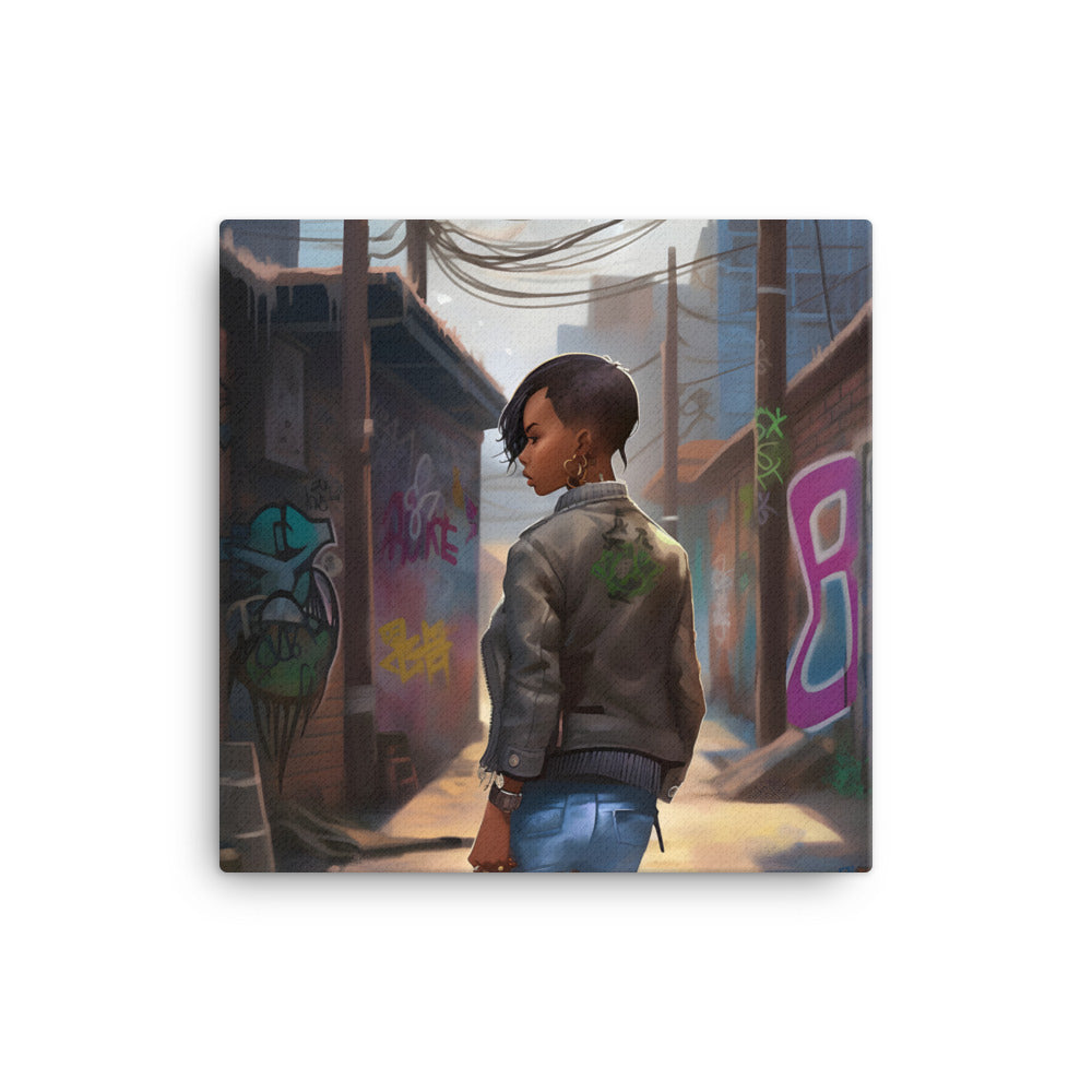 Black Artificial Intelligence Canvas Artwork