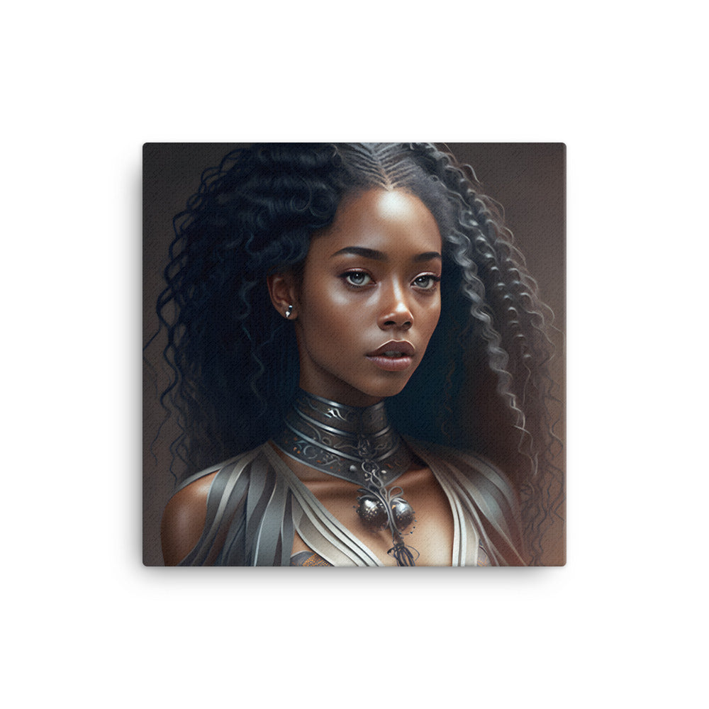 Black Artificial Intelligence Canvas Artwork