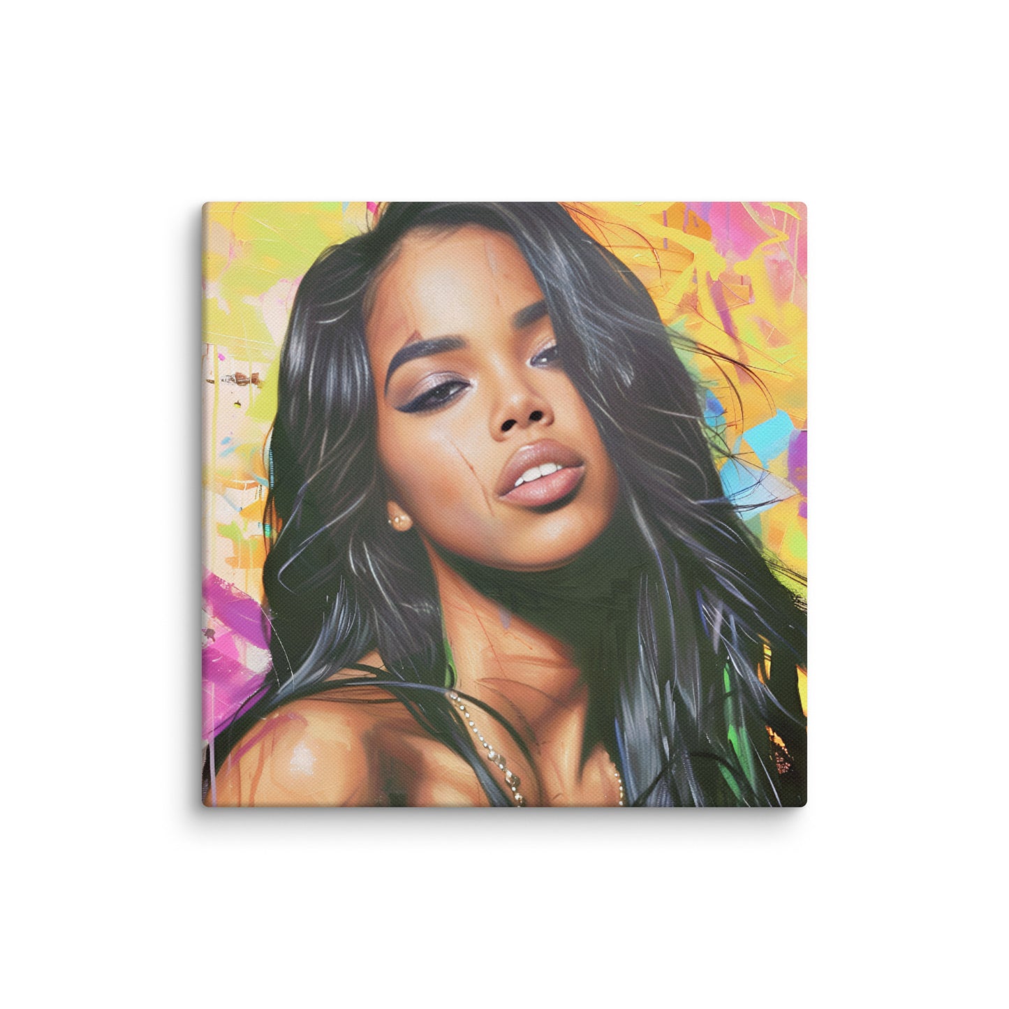 Black Artificial Intelligence Canvas Artwork