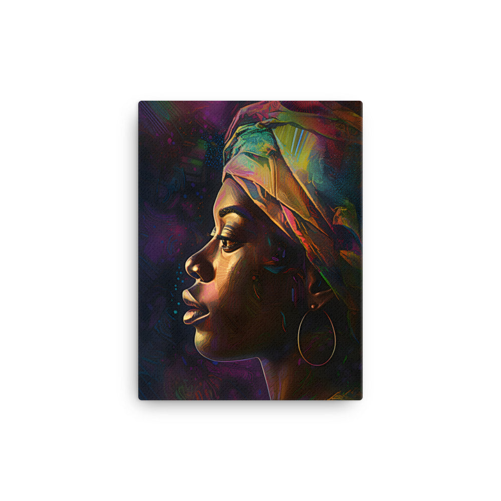 Black Artificial Intelligence Canvas Artwork