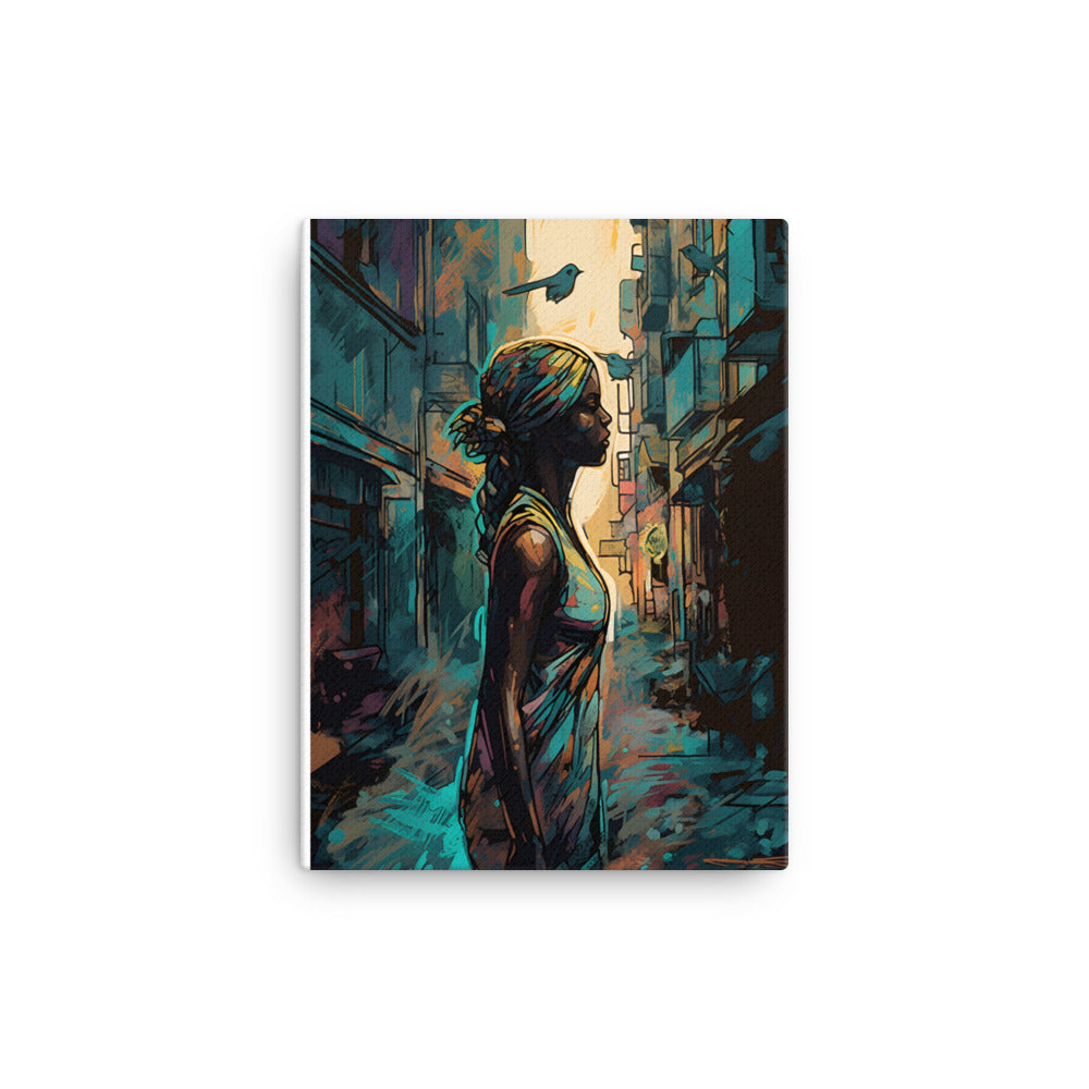 Black Artificial Intelligence Canvas Artwork
