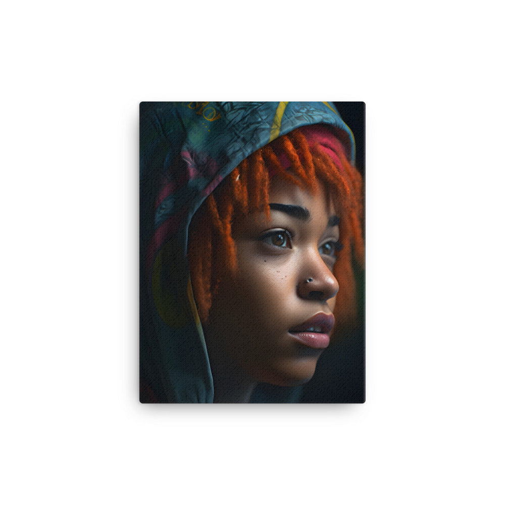 Black Artificial Intelligence Canvas Artwork