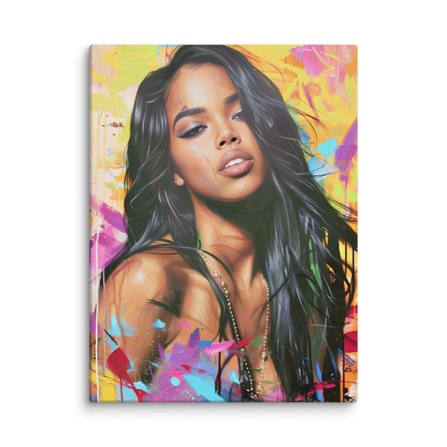 Black Artificial Intelligence Canvas Artwork