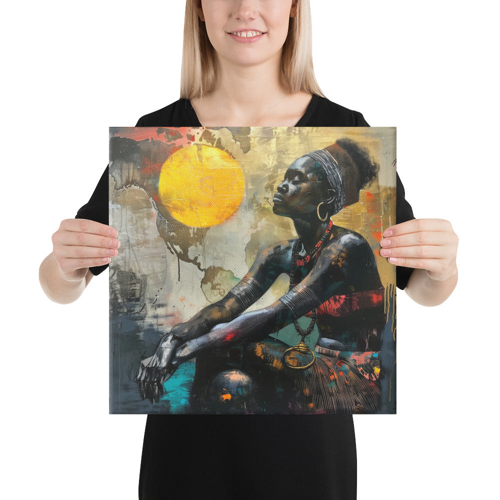 Black Artificial Intelligence Canvas Artwork