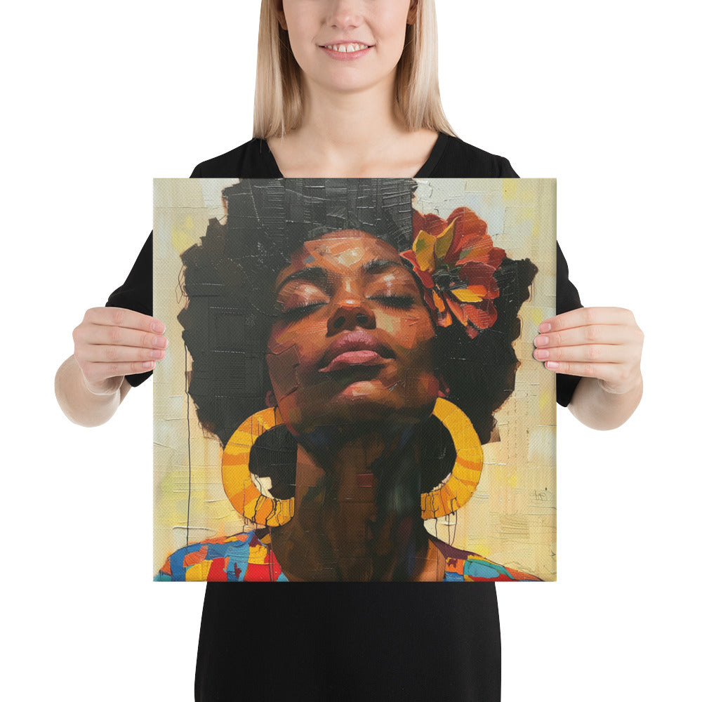 Black Artificial Intelligence Canvas Artwork