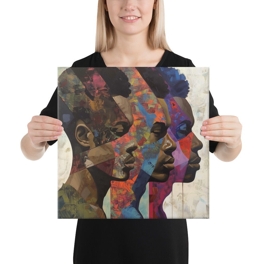 Black Artificial Intelligence Canvas Artwork