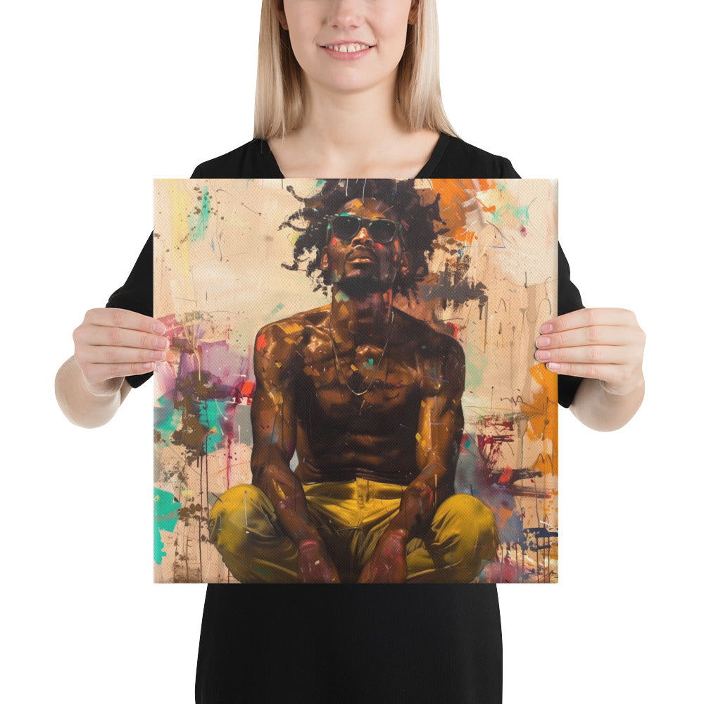 Black Artificial Intelligence Canvas Artwork