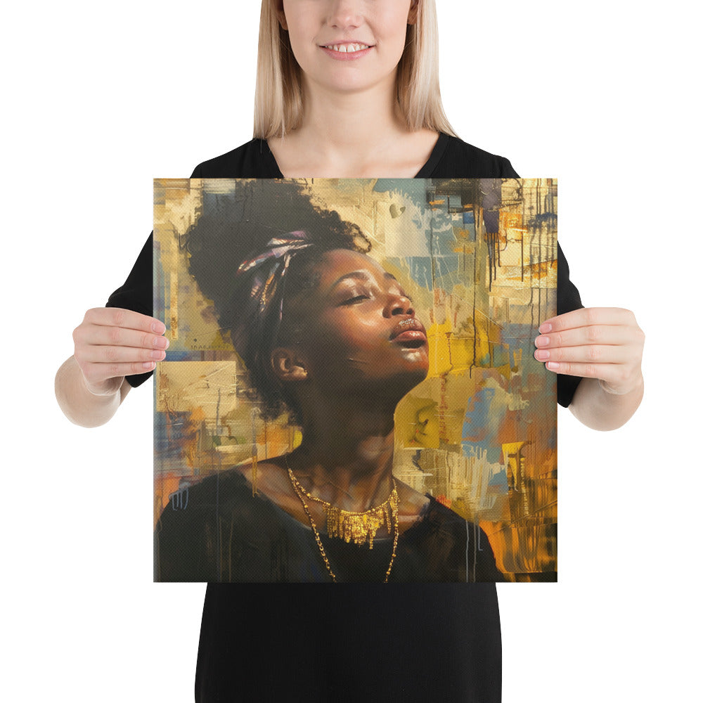 Black Artificial Intelligence Canvas Artwork