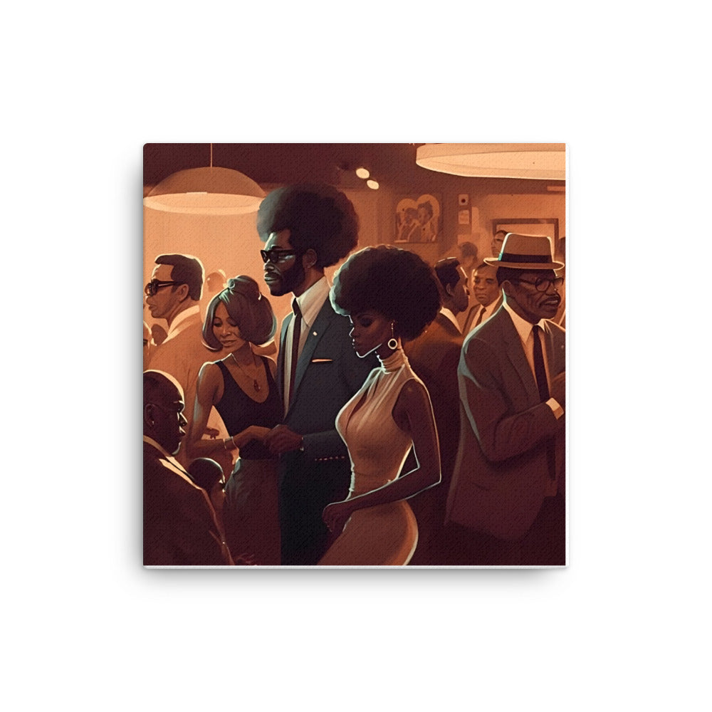Black Artificial Intelligence Canvas Artwork
