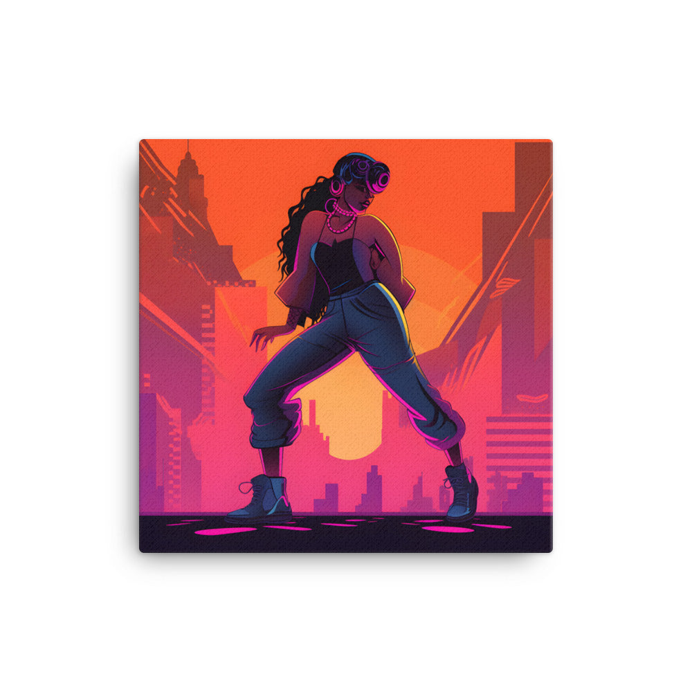 Black Artificial Intelligence Canvas Artwork