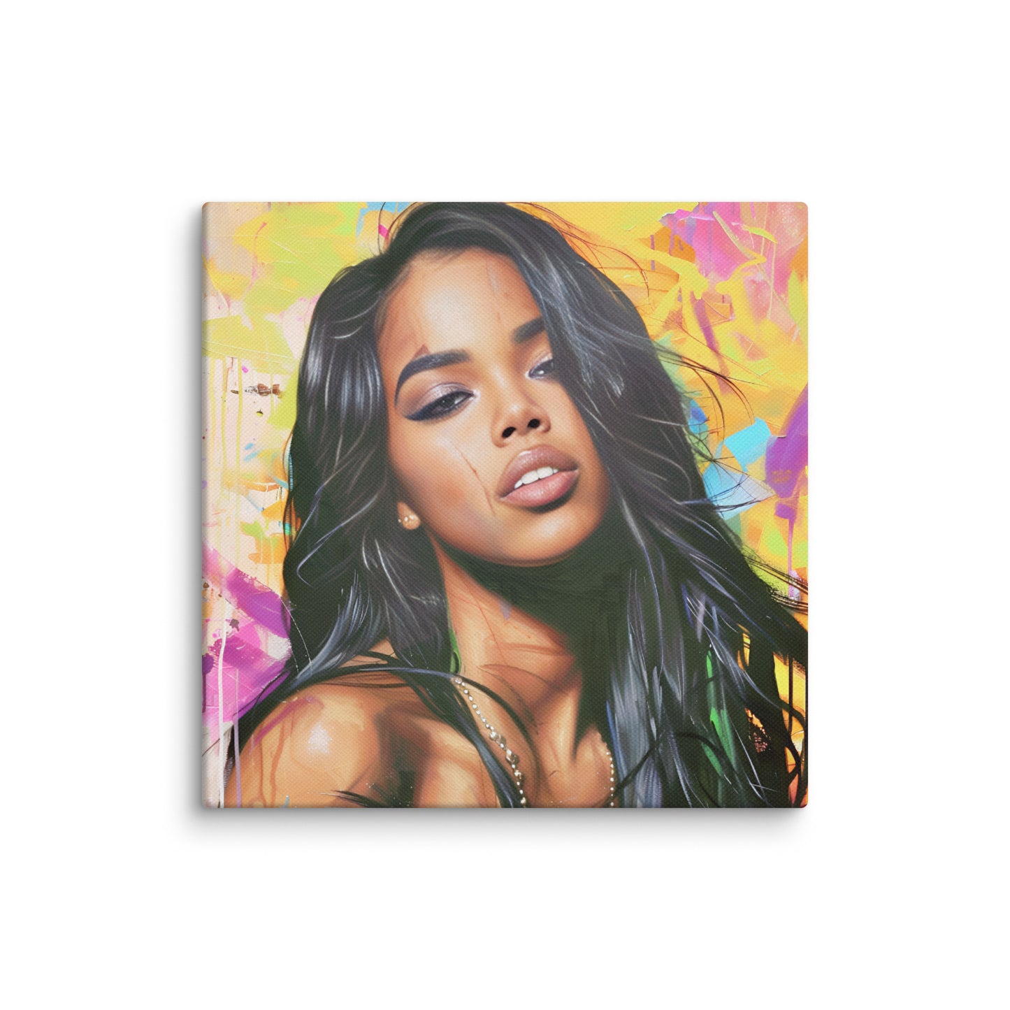 Black Artificial Intelligence Canvas Artwork