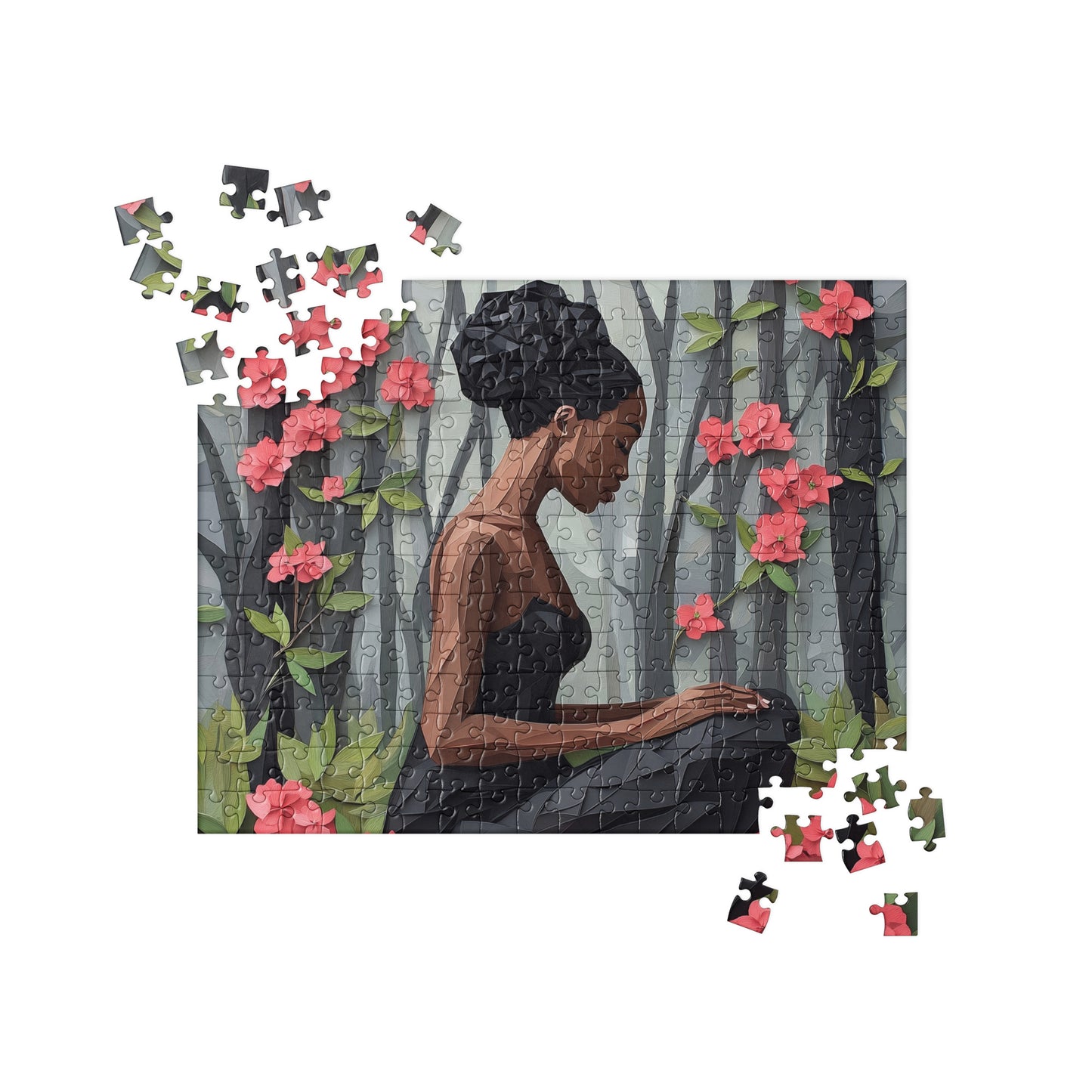 Black Artificial Intelligence Jigsaw Puzzle Games Midjourney
