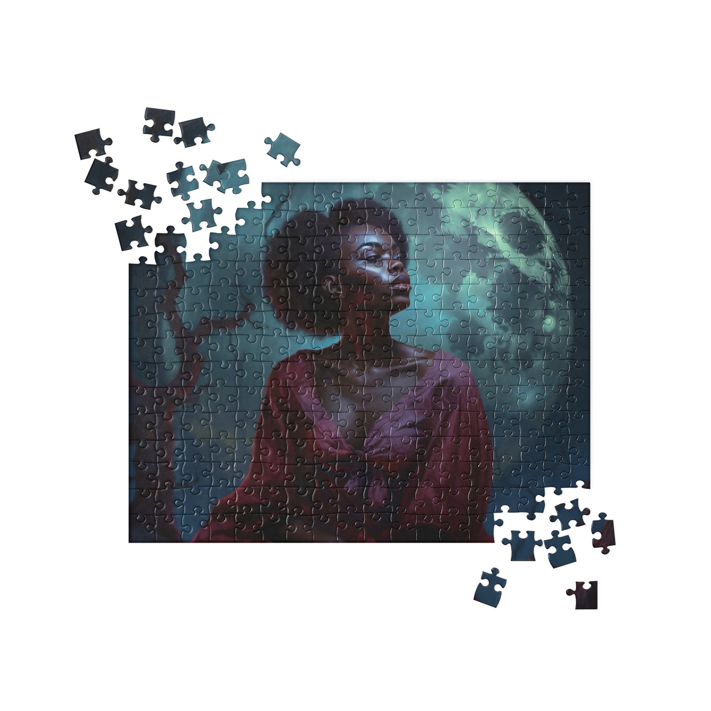 Black Artificial Intelligence Jigsaw Puzzle Games Midjourney