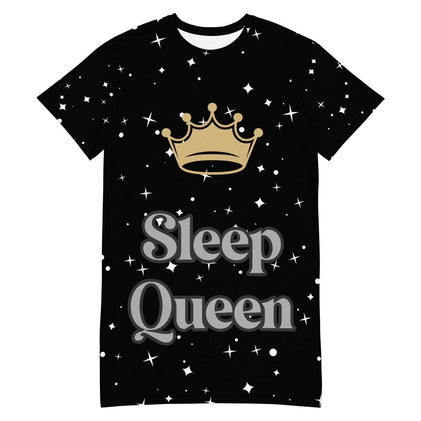 Black Artificial Intelligence Tee Shirt Sleepwear Nightgown moo-moo