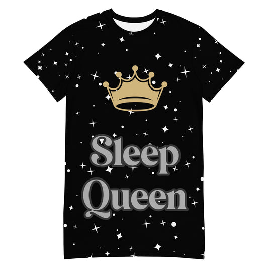 Black Artificial Intelligence Tee Shirt Sleepwear Nightgown moo-moo