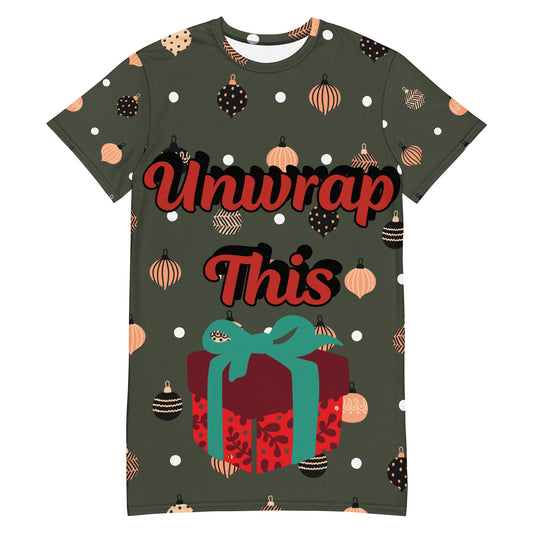 Black Artificial Intelligence Tee Shirt Sleepwear Nightgown moo-moo