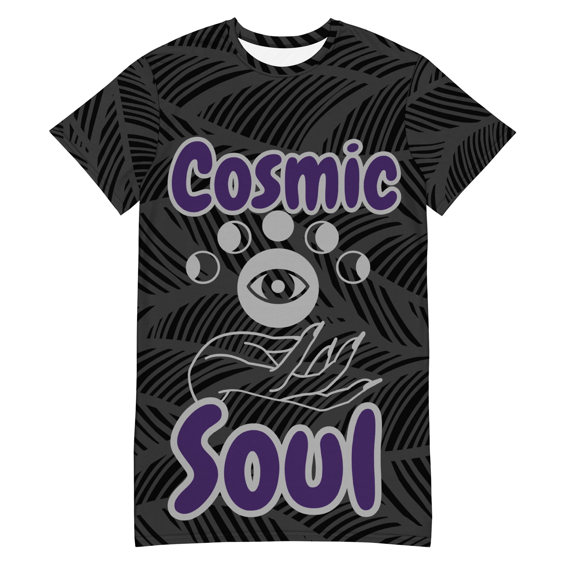 Black Artificial Intelligence Tee Shirt Sleepwear Nightgown moo-moo