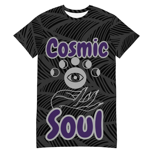 Black Artificial Intelligence Tee Shirt Sleepwear Nightgown moo-moo