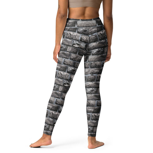 Black Artificial Intelligence Leggins A.I. Artwork