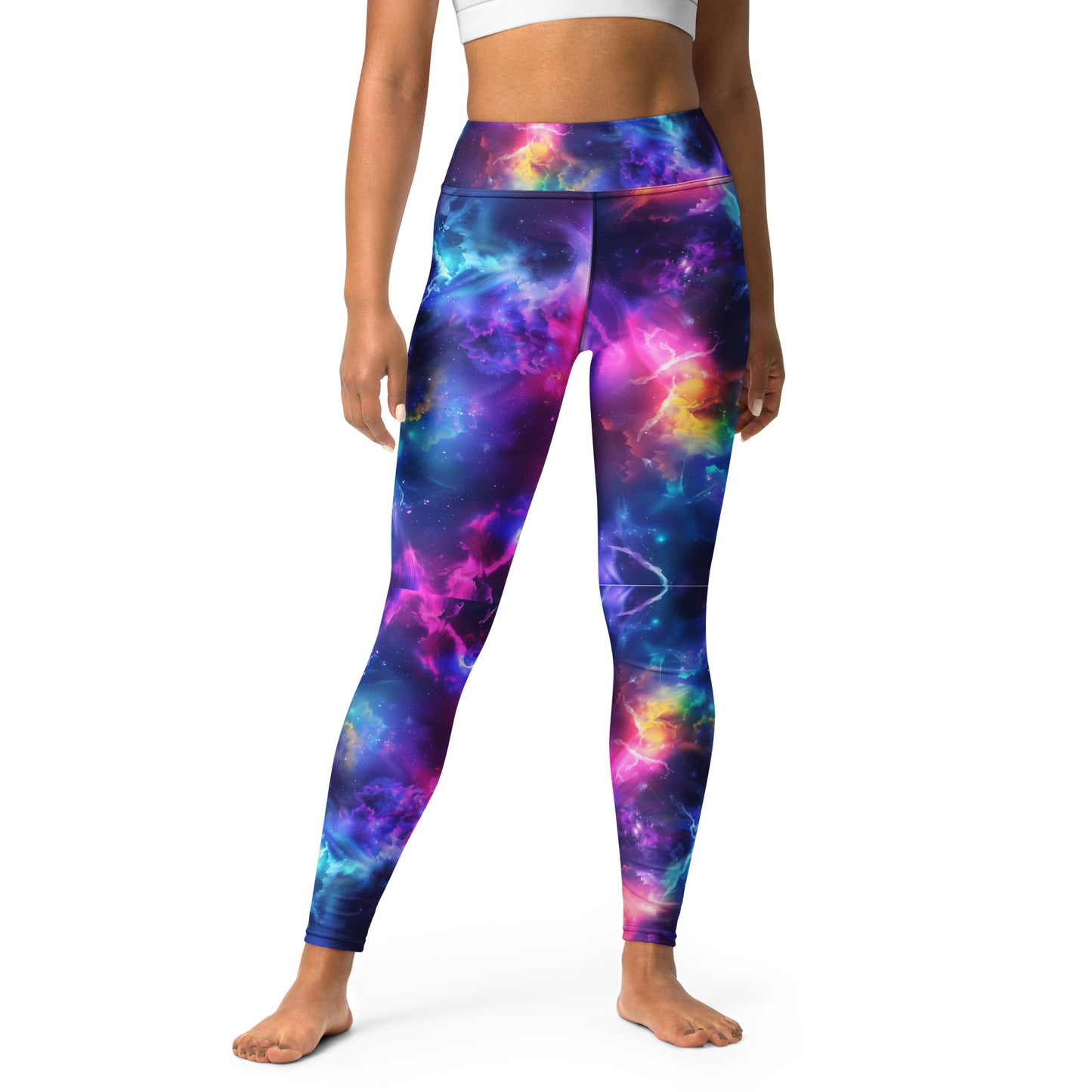 Black Artificial Intelligence Leggins A.I. Artwork