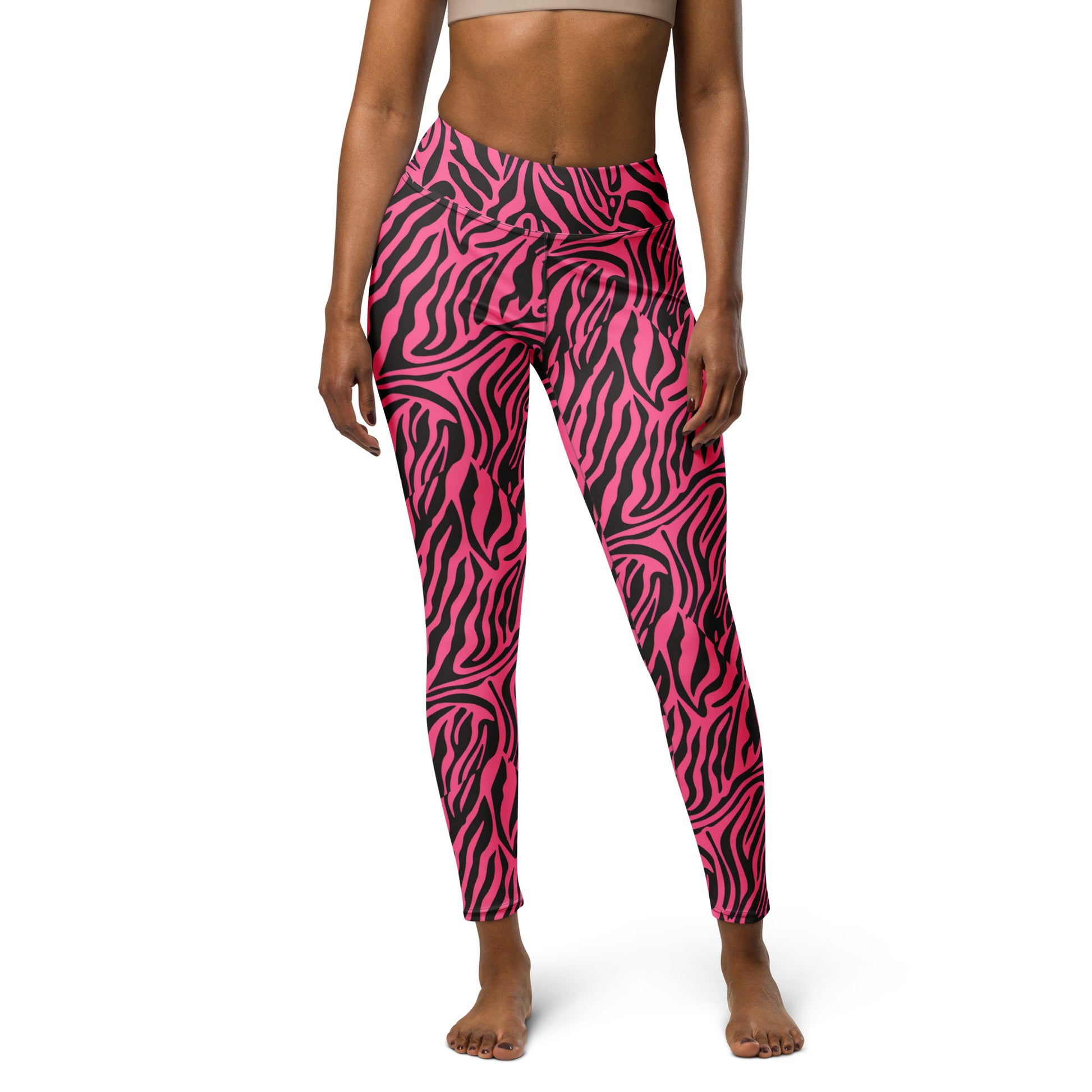 Black Artificial Intelligence Leggins A.I. Artwork
