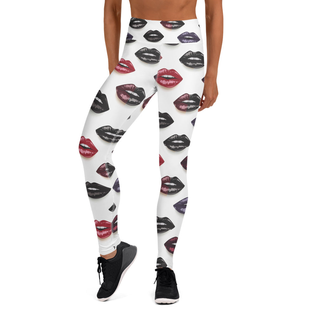 Black Artificial Intelligence Leggins A.I. Artwork