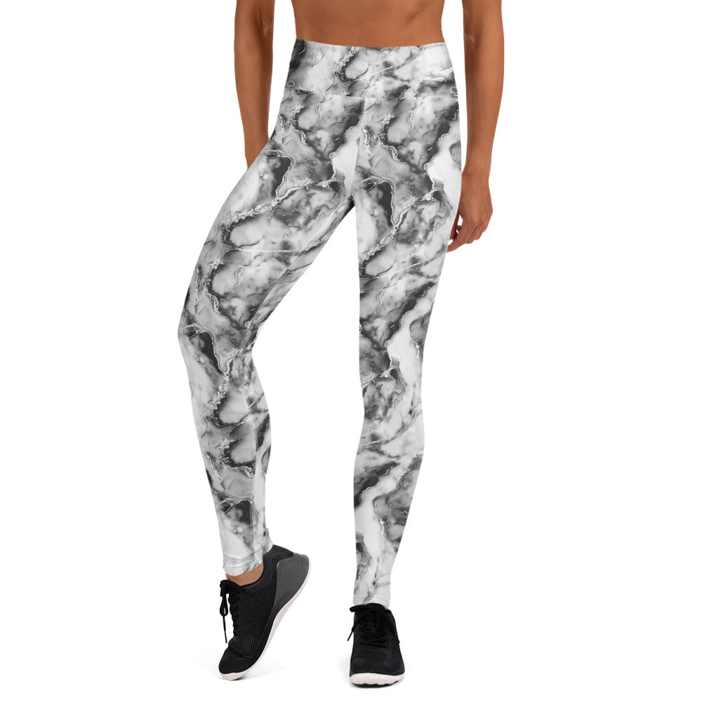 Black Artificial Intelligence Leggins A.I. Artwork