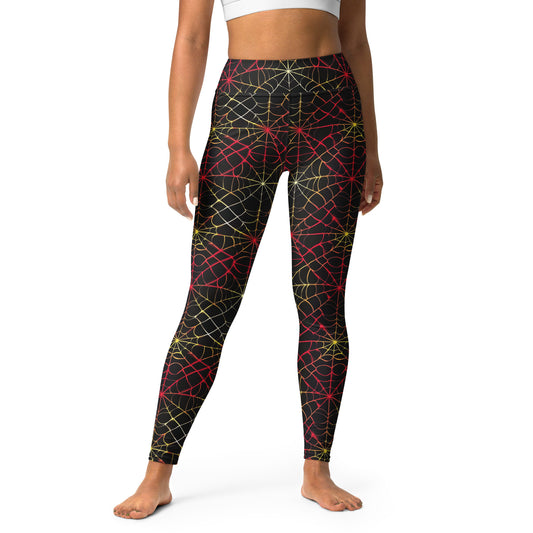 Black Artificial Intelligence Leggins A.I. Artwork