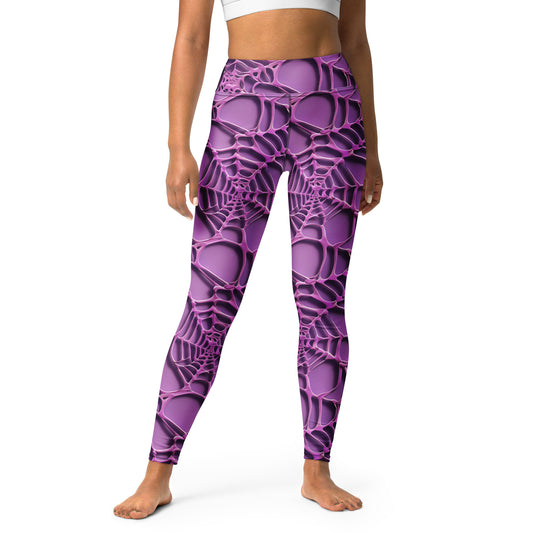 Black Artificial Intelligence Leggins A.I. Artwork