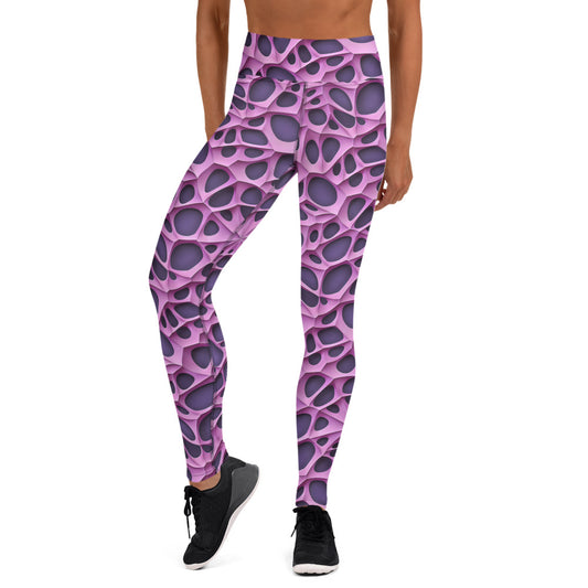 Black Artificial Intelligence Leggins A.I. Artwork