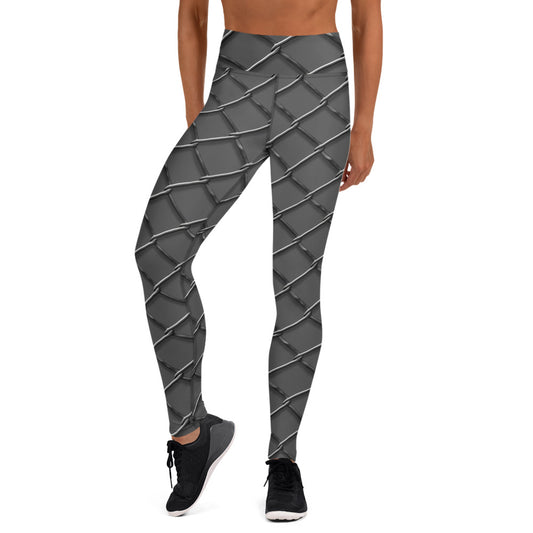 Black Artificial Intelligence Leggins A.I. Artwork