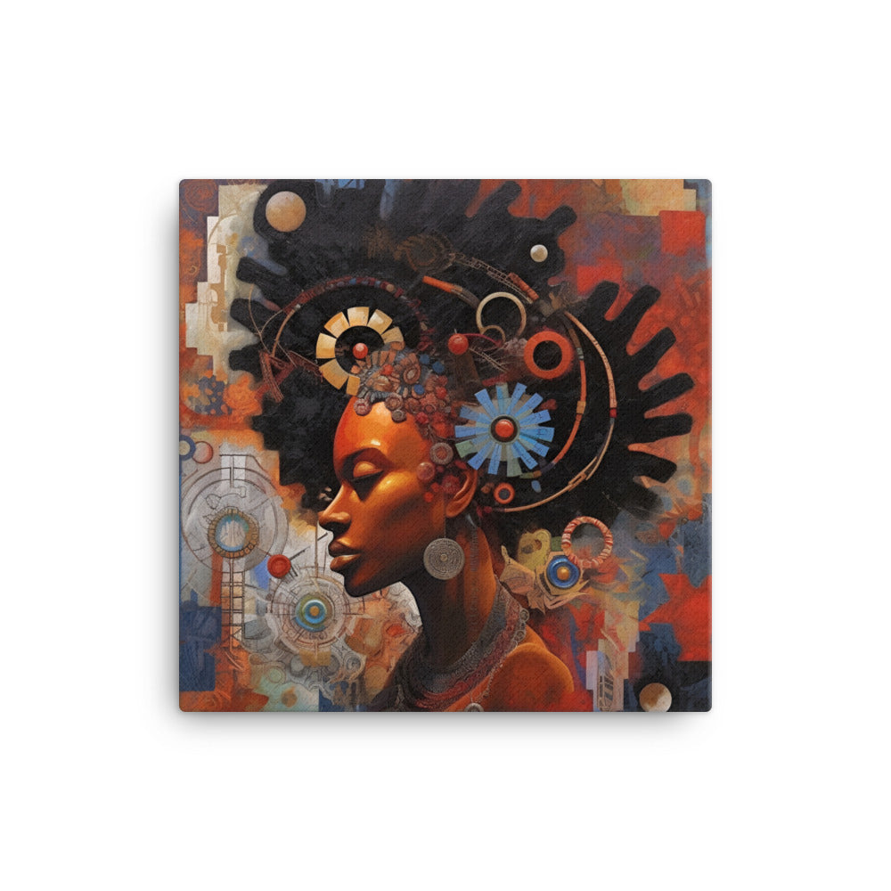 Black Artificial Intelligence Canvas Artwork