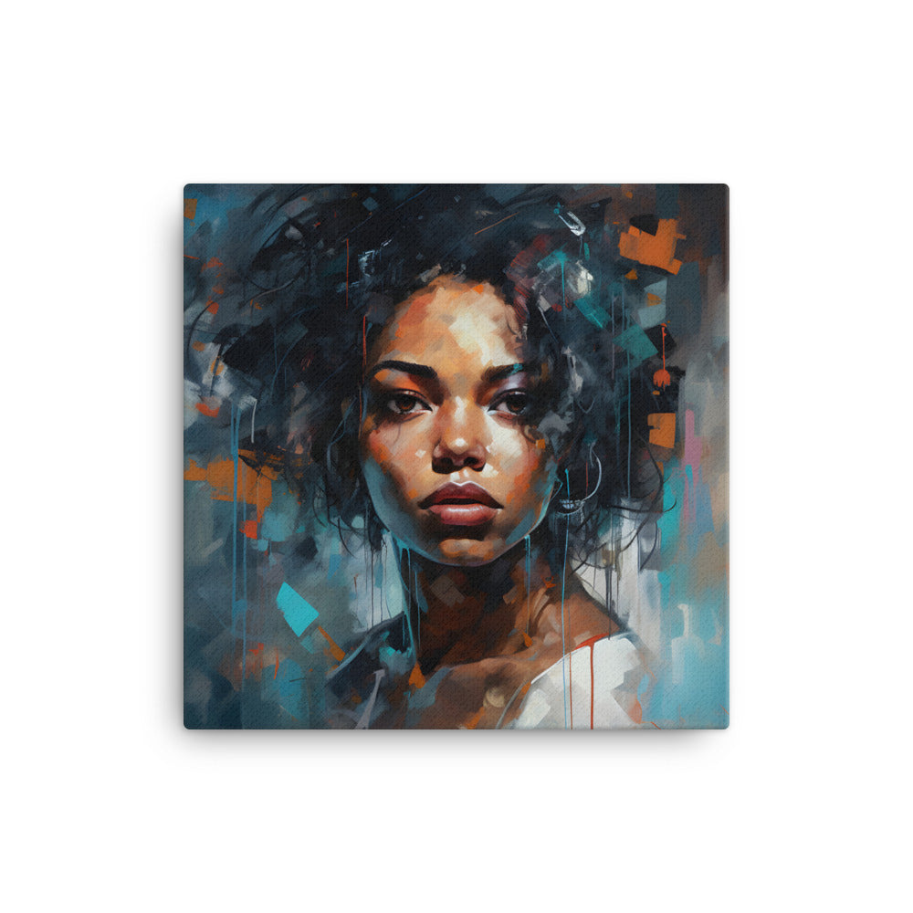 Black Artificial Intelligence Canvas Artwork