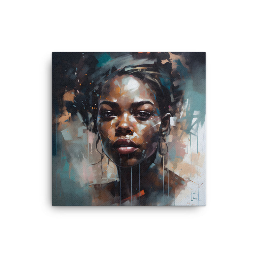 Black Artificial Intelligence Canvas Artwork