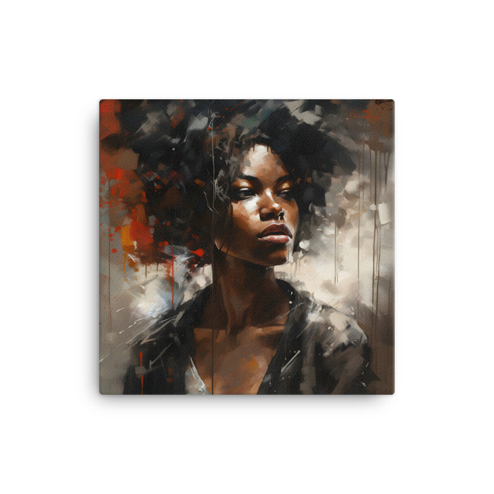 Black Artificial Intelligence Canvas Artwork