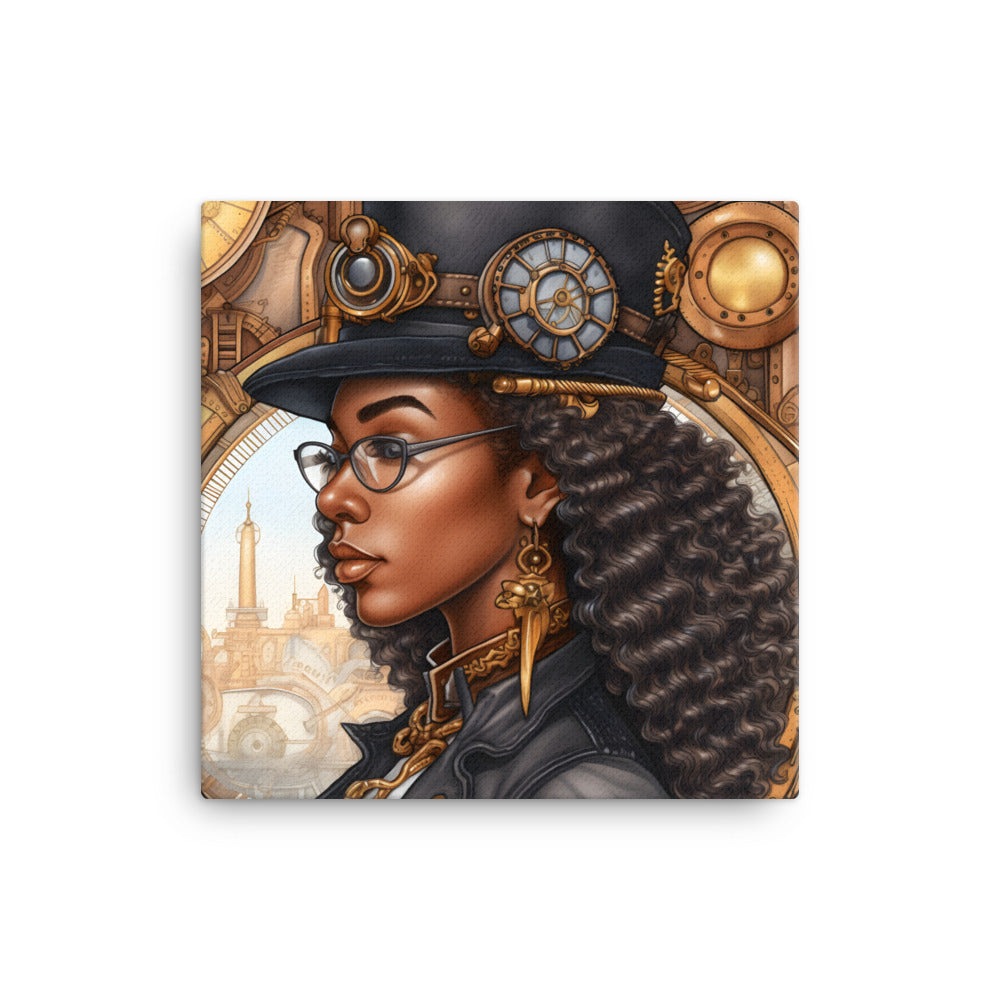 Black Artificial Intelligence Canvas Artwork