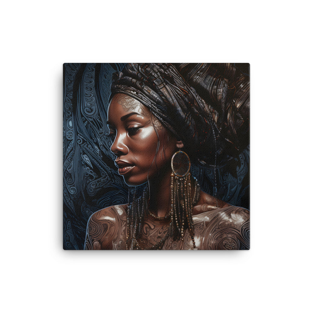 Black Artificial Intelligence Canvas Artwork